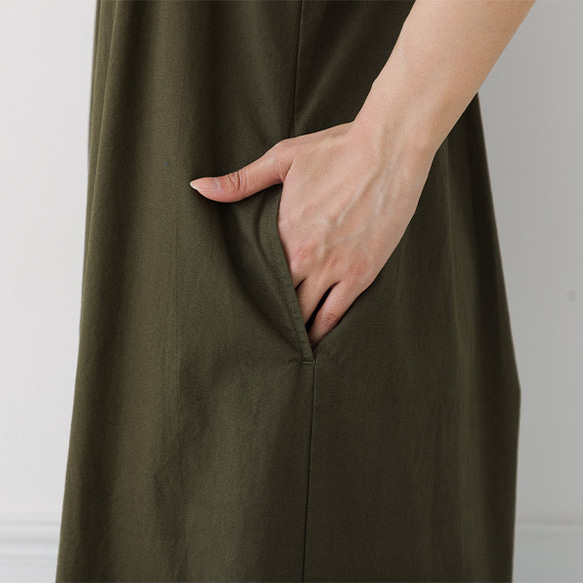 【30％OFF】体系カバー コットン100％ ワイド サロペットパンツ 18枚目の画像