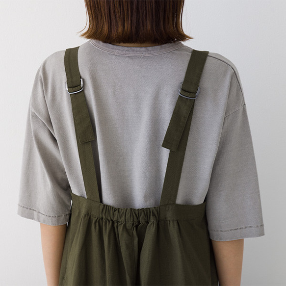 【30％OFF】体系カバー コットン100％ ワイド サロペットパンツ 19枚目の画像