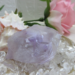 カルサイト共生 アメジスト 紫水晶 クラスター 原石 ラフストーン