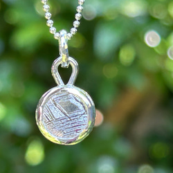 ムオニオナルスタ隕石（メテオライト）シルバーペンダント◇Silver Pendant with chain 4枚目の画像