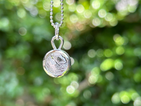 ムオニオナルスタ隕石（メテオライト）シルバーペンダント◇Silver Pendant with chain 12枚目の画像