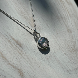ムオニオナルスタ隕石（メテオライト）シルバーペンダント◇Silver Pendant with chain 6枚目の画像