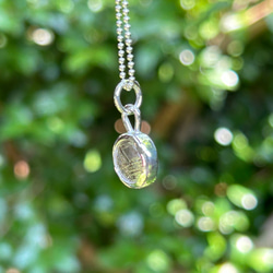 ムオニオナルスタ隕石（メテオライト）シルバーペンダント◇Silver Pendant with chain 7枚目の画像
