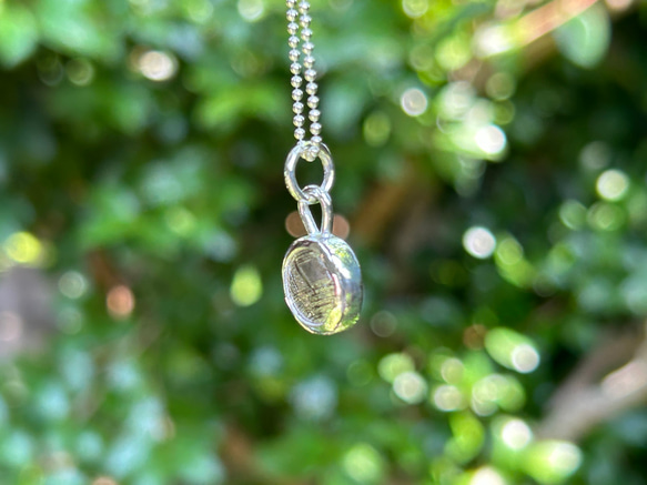 ムオニオナルスタ隕石（メテオライト）シルバーペンダント◇Silver Pendant with chain 7枚目の画像
