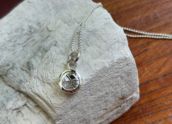 ムオニオナルスタ隕石（メテオライト）シルバーペンダント◇Silver Pendant with chain 14枚目の画像