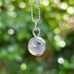 ムオニオナルスタ隕石（メテオライト）シルバーペンダント◇Silver Pendant with chain 3枚目の画像
