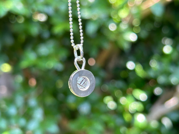ムオニオナルスタ隕石（メテオライト）シルバーペンダント◇Silver Pendant with chain 13枚目の画像