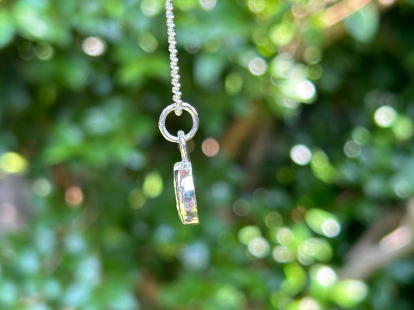ムオニオナルスタ隕石（メテオライト）シルバーペンダント◇Silver Pendant with chain 9枚目の画像