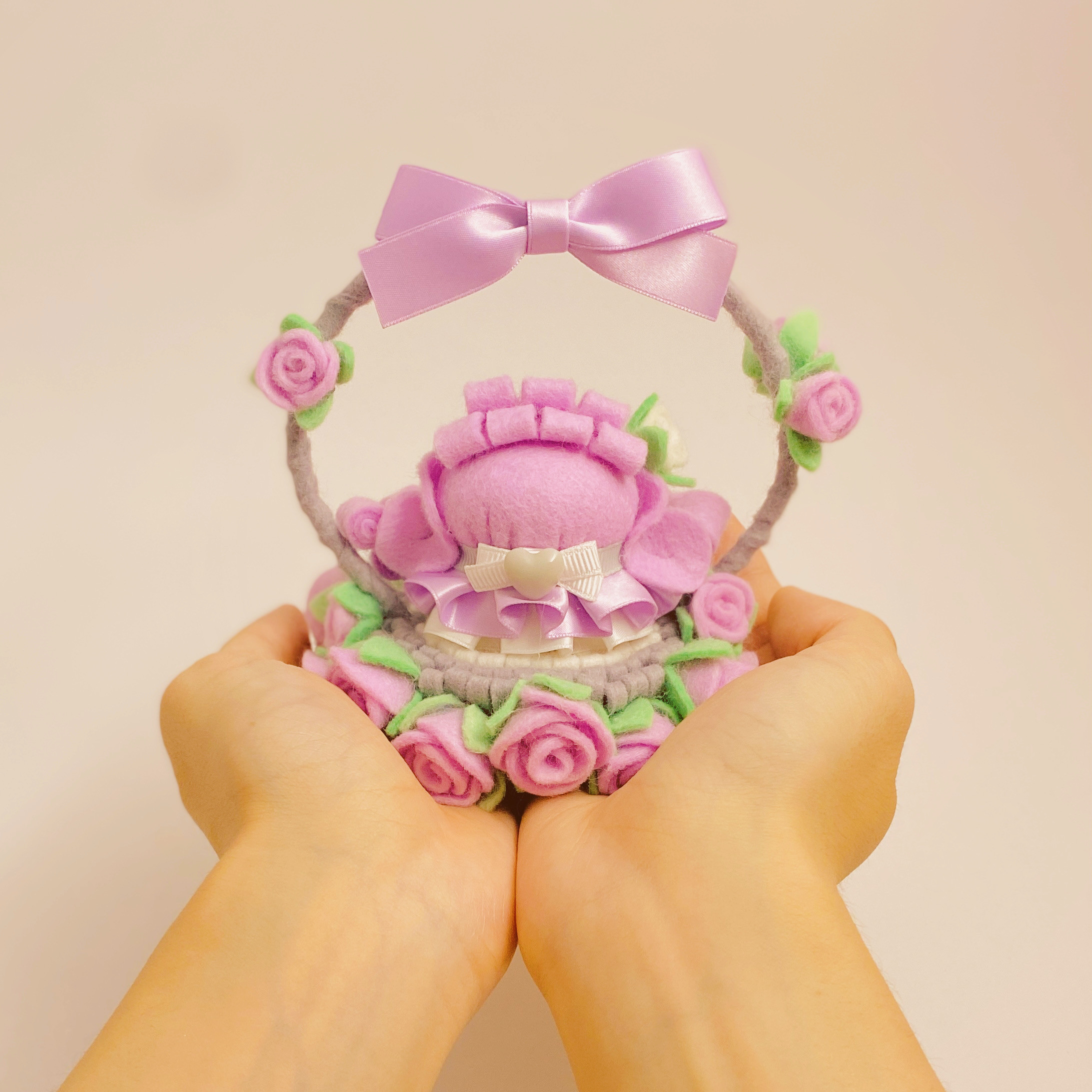 フェルトマスコット［癒しのパープルちゃん］