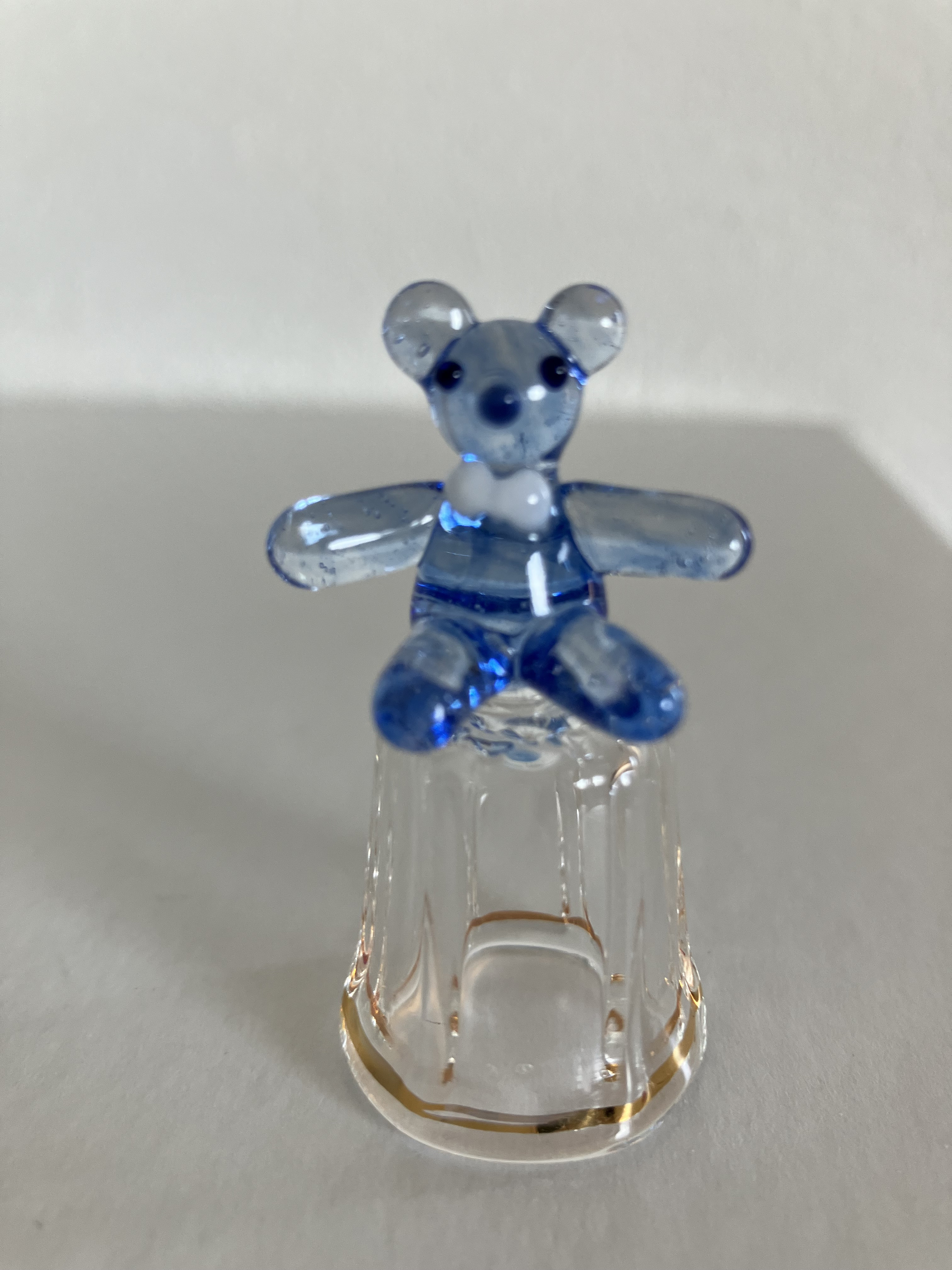 立体シンブル　　テディ　ブルー