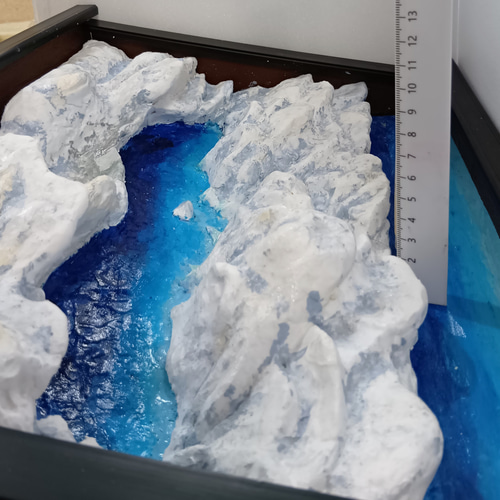 未来アートの「丹沢湖の雪景色」（立体絵画） 絵画 山川善作 通販