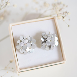 革花　Letherbouquetピアス/イヤリング 4枚目の画像