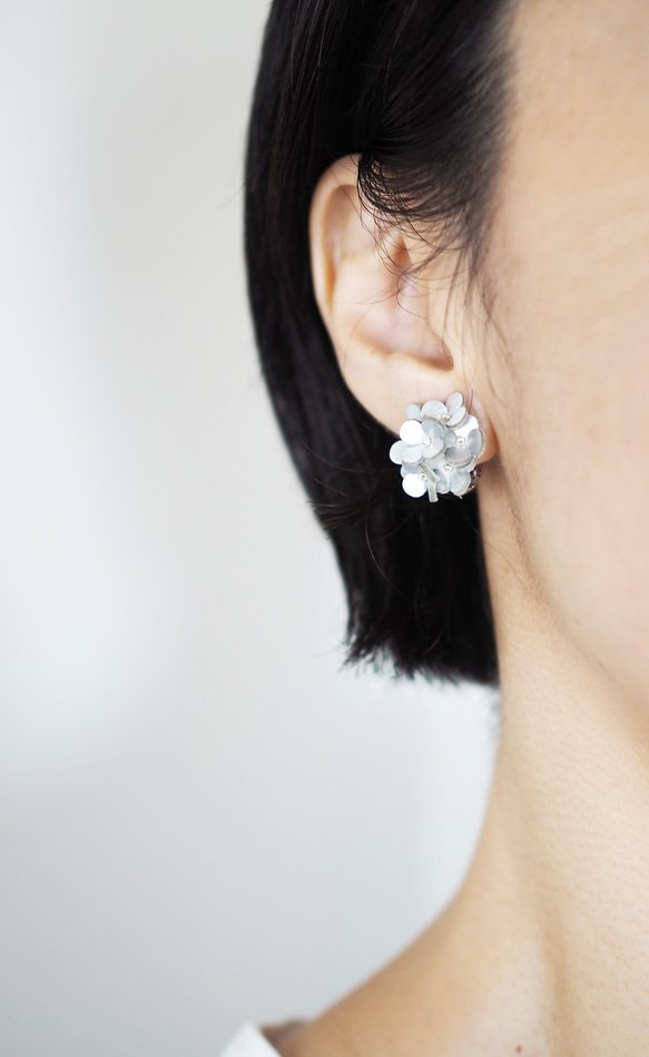 革花　Letherbouquetピアス/イヤリング 11枚目の画像