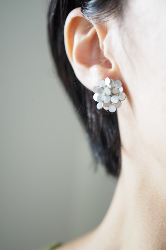 革花　Letherbouquetピアス/イヤリング 10枚目の画像