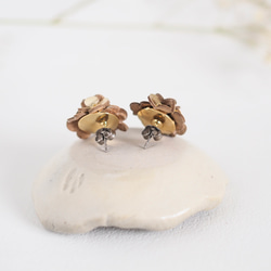 革花　Letherbouquetピアス/イヤリング 6枚目の画像