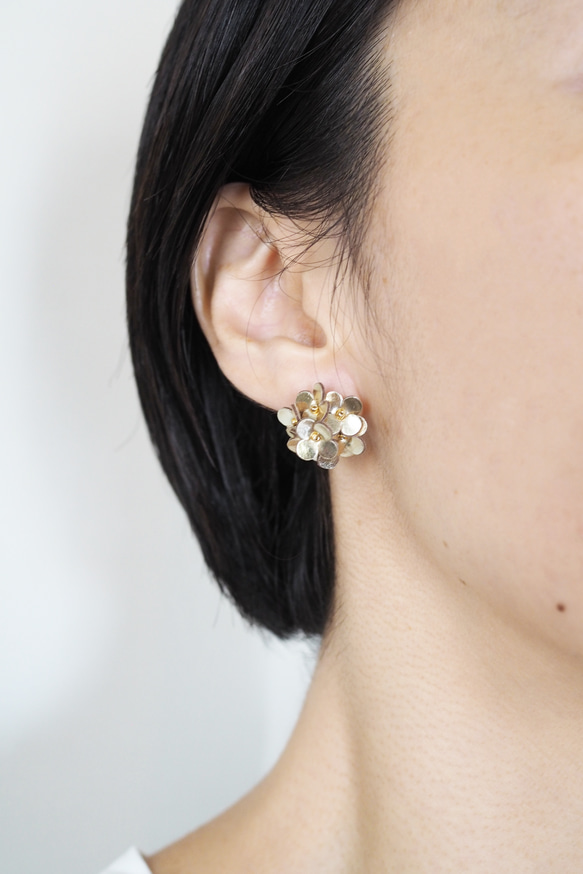 革花　Letherbouquetピアス/イヤリング 9枚目の画像