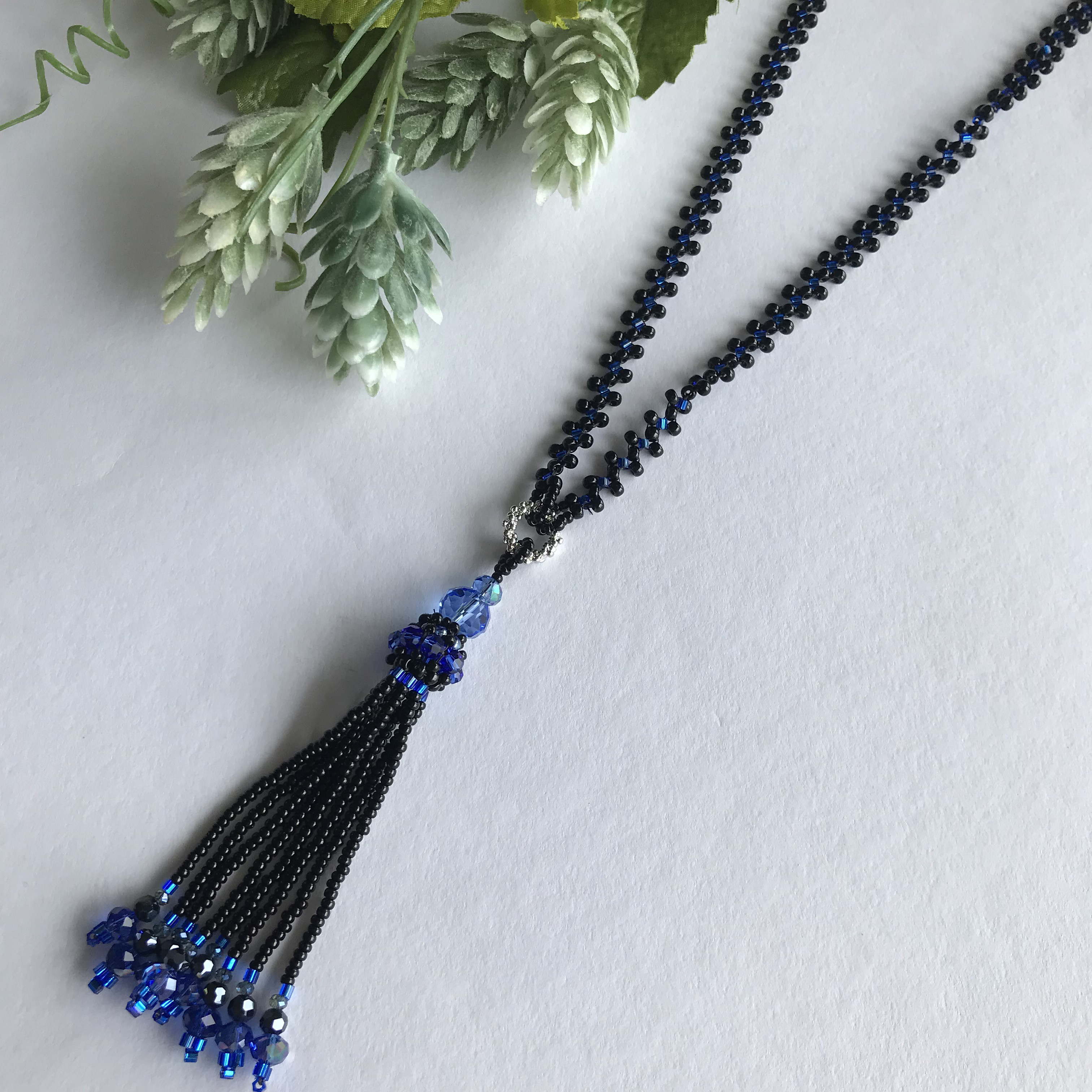 ビーズキット　ネックレス　ブルームーン