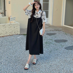 大きいサイズ イレギュラー　ワンピース　レディース 春夏　 新品 半袖　変形裾 大きいサイズ イレギュラー ワンピース レディース 春夏 新品 半袖