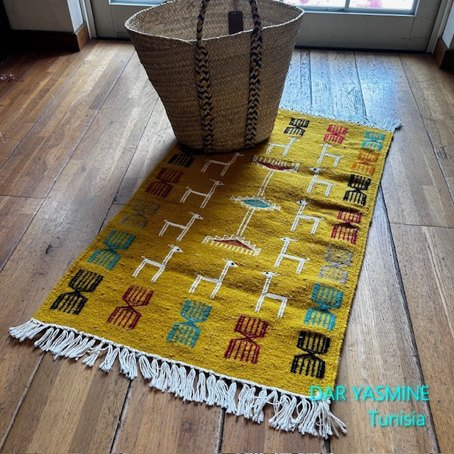 ラグ・マット　好奇心たっぷりなガゼルさん　80×50規格　ガゼル187　約50×80cm