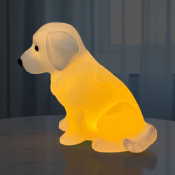 ゴールデンレトリバー タイプA　光るインテリアオブジェ 明滅LEDキャンドルライト 電池式　軽量樹脂製 5枚目の画像