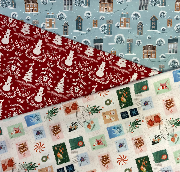 2025年 クリスマス 新柄3枚セット moda 生地 カットクロス 生地