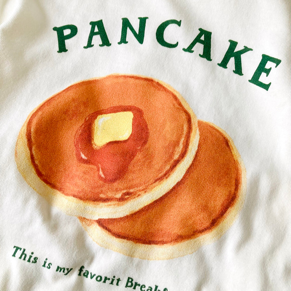 【７月下旬発送】パンケーキTシャツ（クリーム）｜小麦シリーズ 5枚目の画像