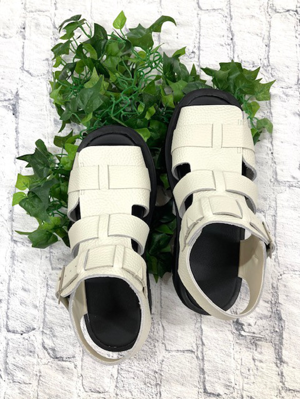 【&#39;25夏季新品】炎炎夏日又來襲！收縮包裝牛皮Gurkha涼鞋^^ 第6張的照片