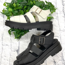 【&#39;25夏季新品】炎炎夏日又來襲！收縮包裝牛皮Gurkha涼鞋^^ 第3張的照片