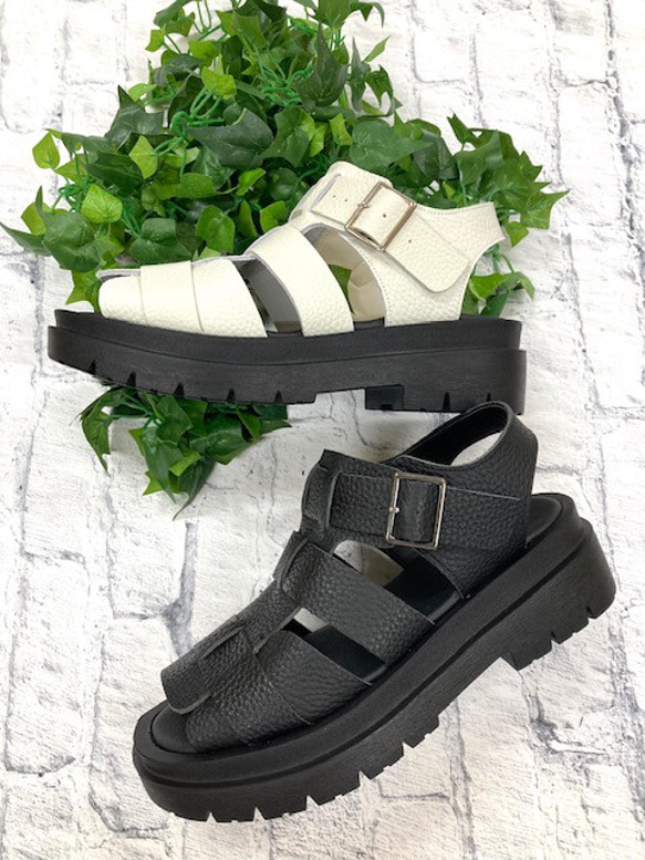 【&#39;25夏季新品】炎炎夏日又來襲！收縮包裝牛皮Gurkha涼鞋^^ 第3張的照片