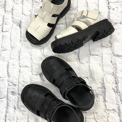【&#39;25夏季新品】炎炎夏日又來襲！收縮包裝牛皮Gurkha涼鞋^^ 第2張的照片