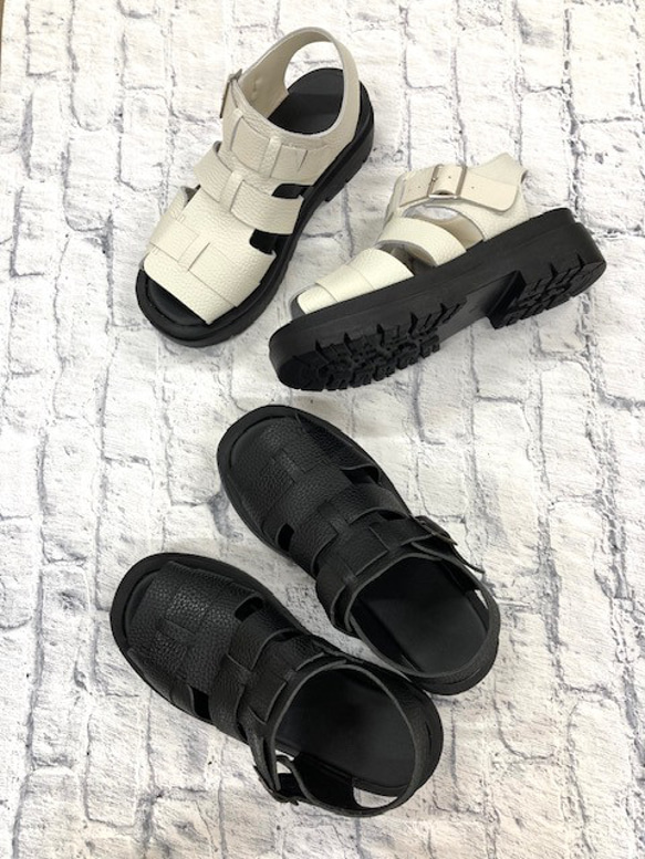 【&#39;25夏季新品】炎炎夏日又來襲！收縮包裝牛皮Gurkha涼鞋^^ 第2張的照片