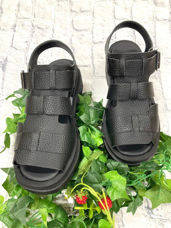 【&#39;25夏季新品】炎炎夏日又來襲！收縮包裝牛皮Gurkha涼鞋^^ 第7張的照片