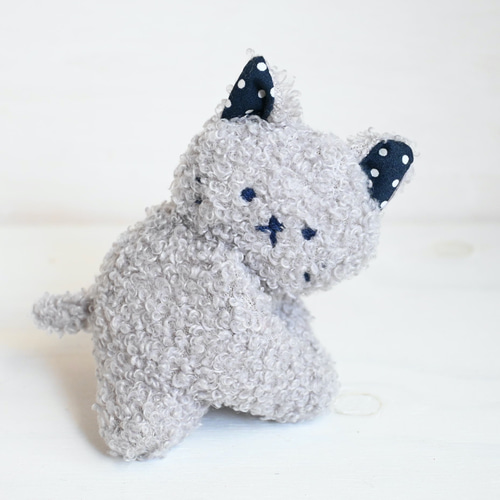 Milky様♡専用♡もふもふ子猫♡グレーのレディちゃん♡アートドール♡ぬいぐるみ 猫 ぬいぐるみ ねこ 抱き枕 おもちゃ ふわふわ リアル かわいい