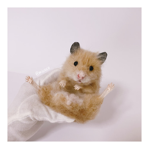羊毛フェルトハムスター ハムスター キンクマ 羊毛フェルト