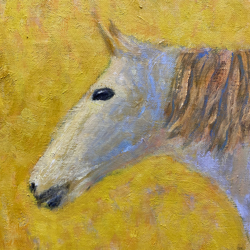 白馬と女性 F25 絵画 油彩画 風景画 人物画 白馬と女性 F25 絵画 油彩画 風景画 人物画 絵画 murmur 通販
