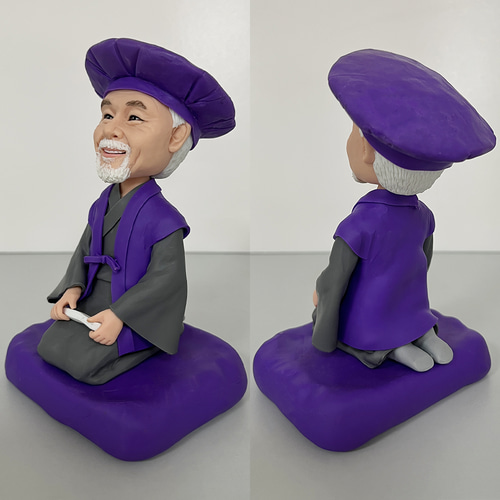 オーダーメイド 写真で作る ボブルヘッド 自分のフィギュア 記念