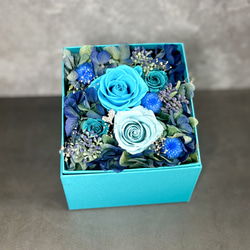 プリザーブドフラワーアレンジ ビタミンカラー ゴールドデザインベース