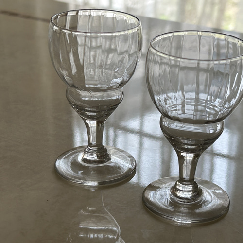 イギリス Vintage シェリーグラス リキュールグラス ガラス器 パフェ