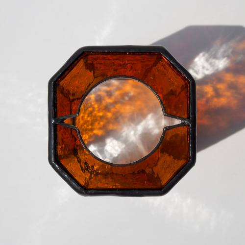 ステンドグラス製ランタンシェード『GlowShade』／ゴールゼロ対応／一点もの ステンドグラス製ランタンシェード『GlowShade』／ゴールゼロ