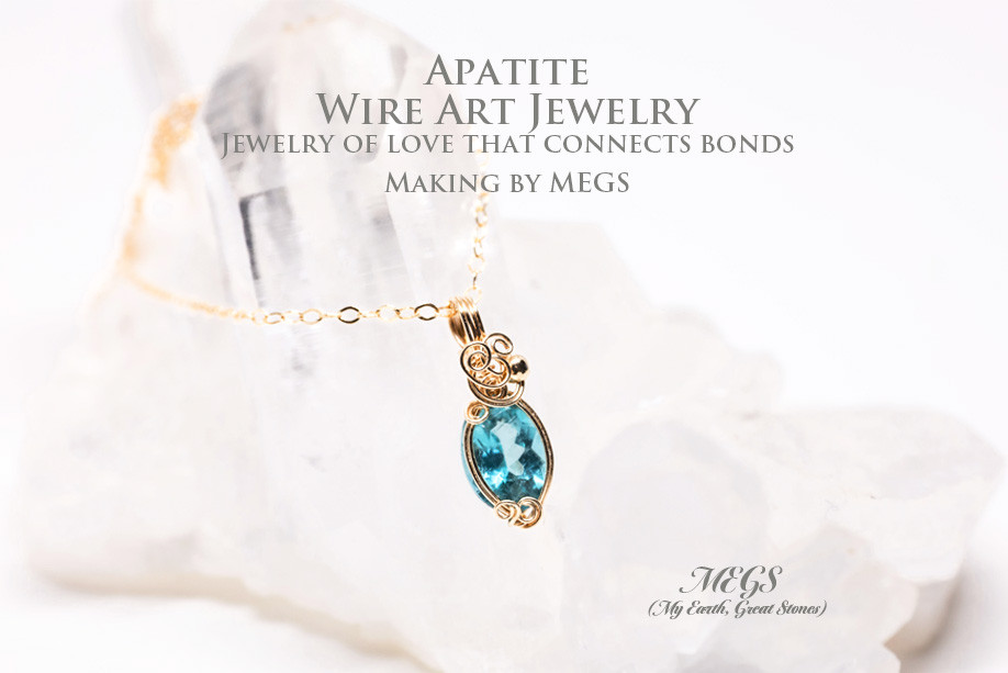 アパタイト ～Strawberry Moon '25 ワイヤーアートペンダントトップ【満月制作】