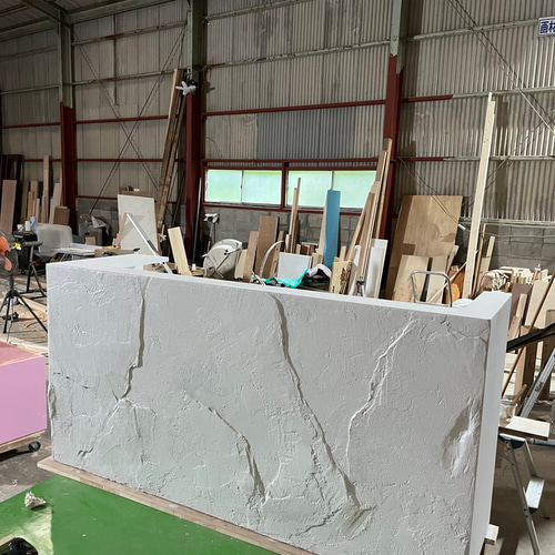 店舗什器シリーズ】ワイド180【岩っぽい】 カウンター レジカウンター