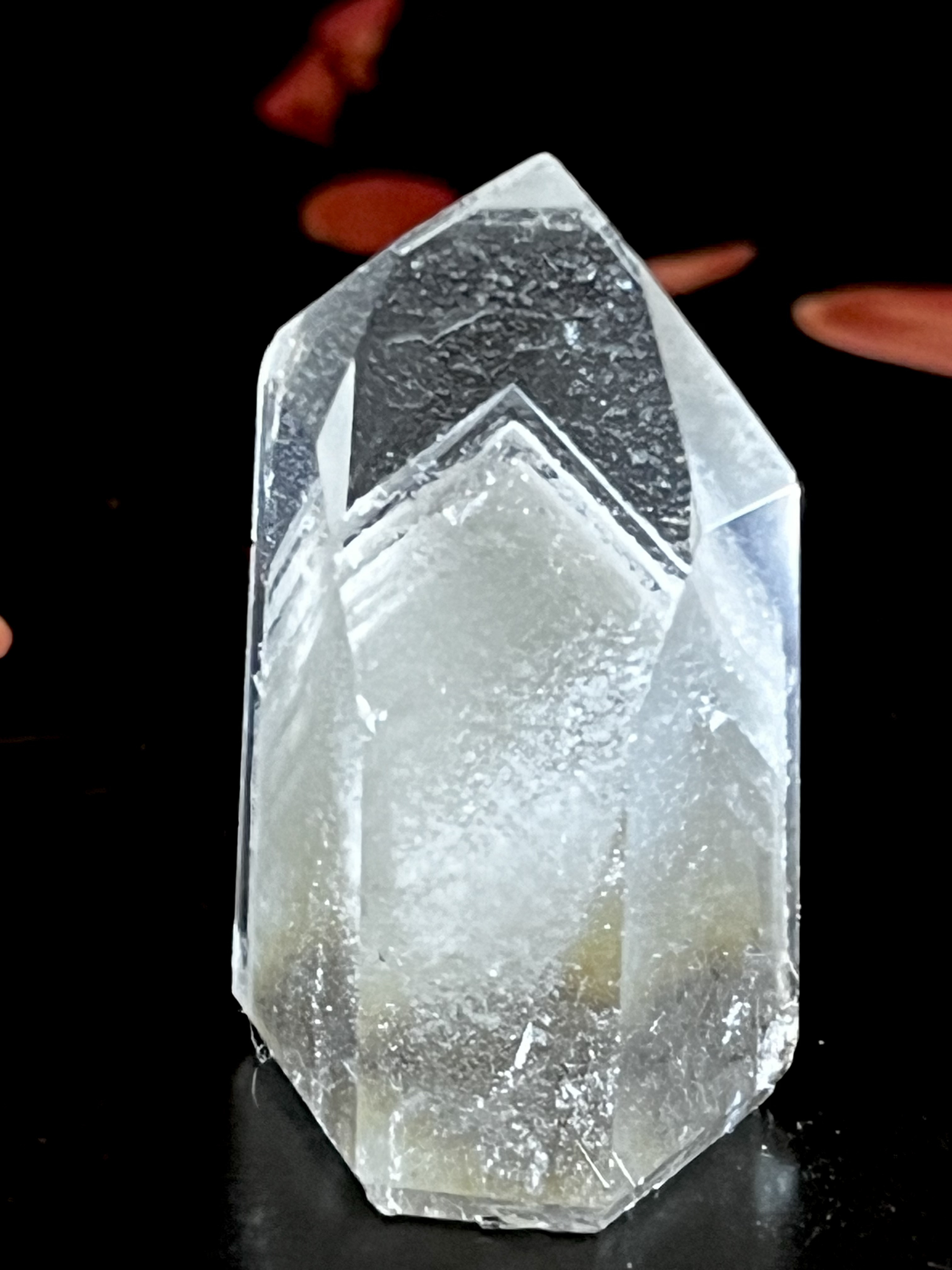 龍脈水晶　ファントム　ガーデンクォーツ　ポイント　原石　クリスタル