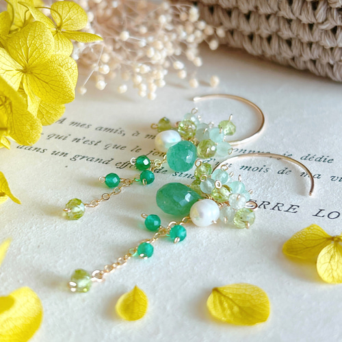 14kgf 扇カットピアス♡