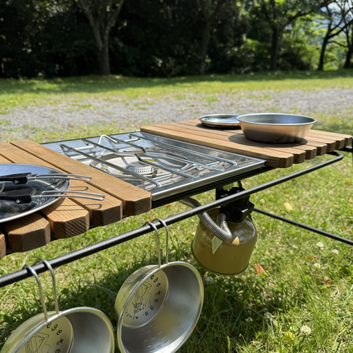 ジャコビーン色 IGT対応 組み立て式アイアンテーブル 幅86cm フラット