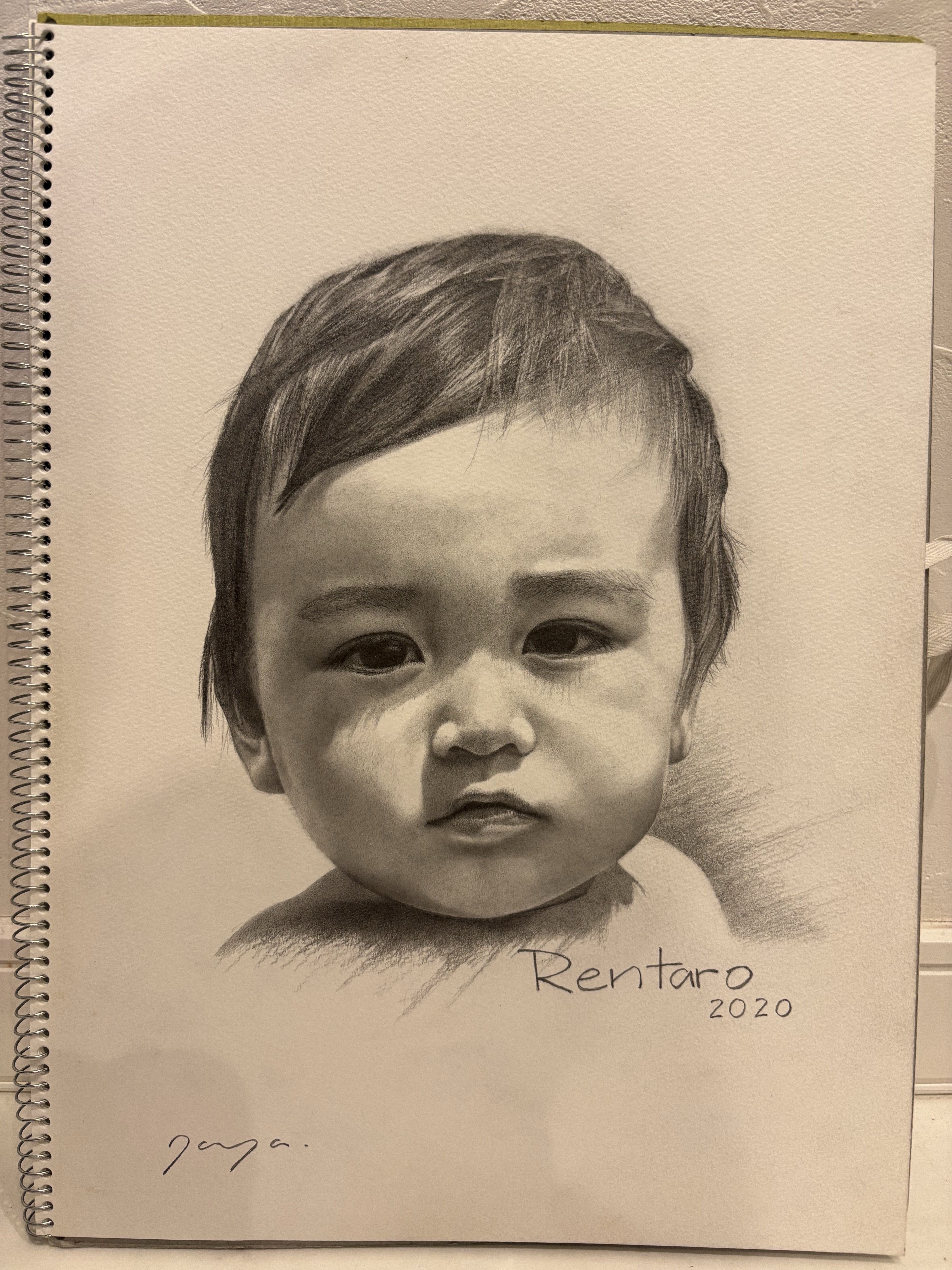 筧本生 鉛筆デッサン『床屋』 かけいもとなり 1986年　真作 筧本生 鉛筆デッサン『床屋』 かけいもとなり 1986年 真作 Eng