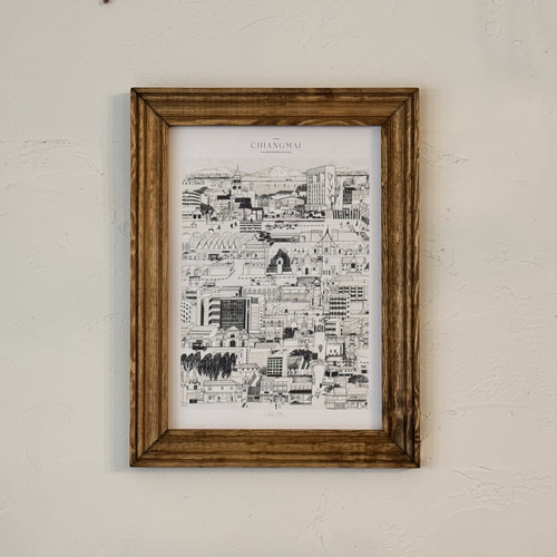 A4対応】アンティークフレーム 木製 額縁 ミラー 写真 ポスター