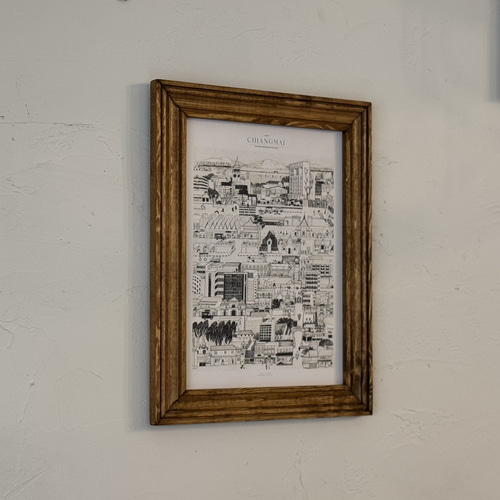 A4対応】アンティークフレーム 木製 額縁 ミラー 写真 ポスター