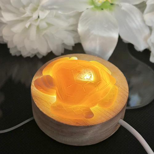 アゲートジオード カメ（亀）さん 1個 50mm 天然石置物・天然石