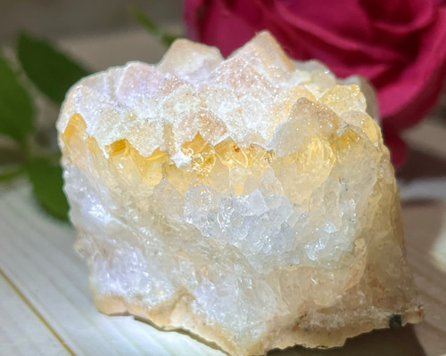 恋愛成就❤︎ シュガーキャップ シトリンクォーツ 原石 ラフストーン