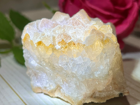 シトリンクォーツクラスター 2個セット売り 原石 天然石 希少